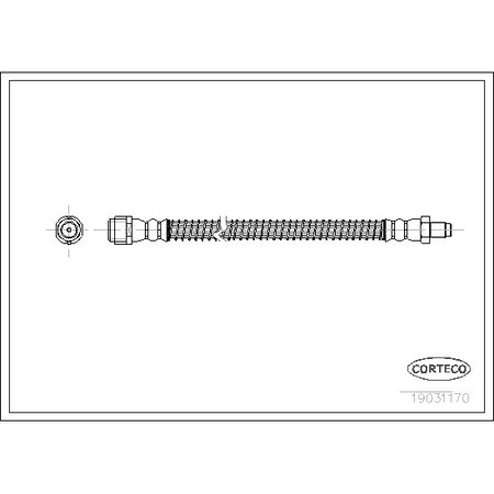 Corteco Brake Hose, 19031170 19031170